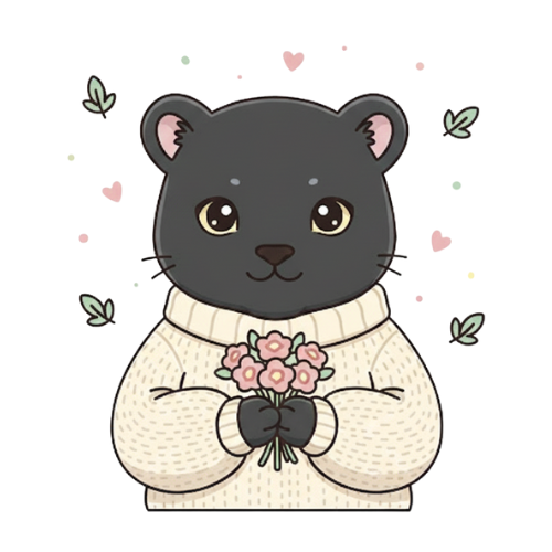 黒ヒョウ × INFP タイプ画像