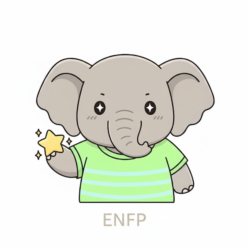 ゾウ × ENFP タイプ画像