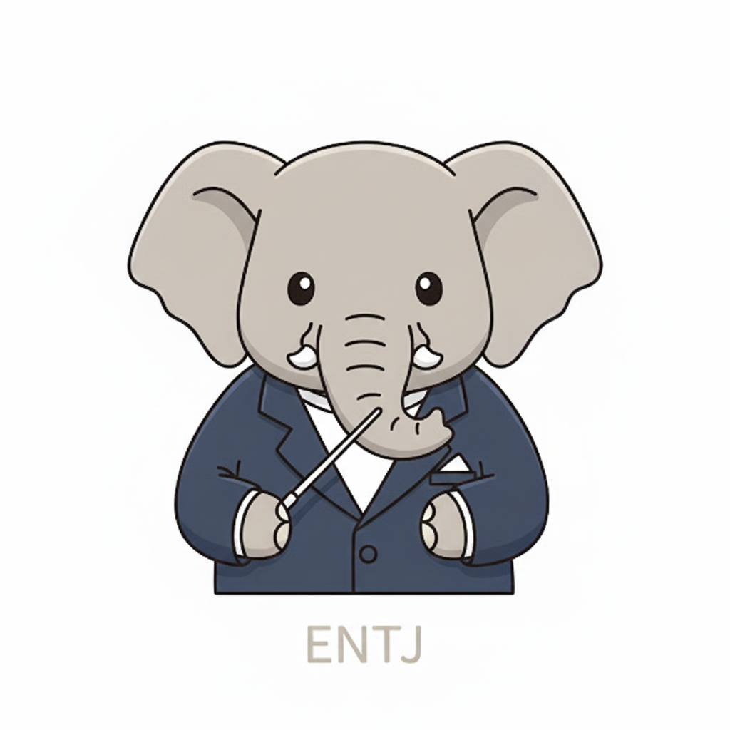 ゾウ × ENTJ タイプ画像