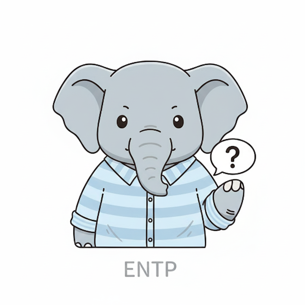 ゾウ × ENTP タイプ画像