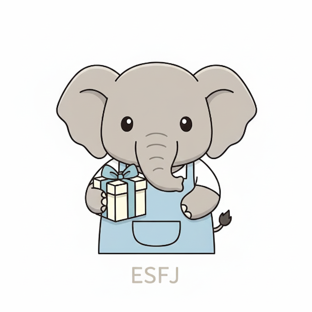 ゾウ × ESFJ タイプ画像