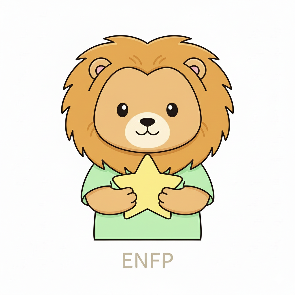 ライオン × ENFP タイプ画像
