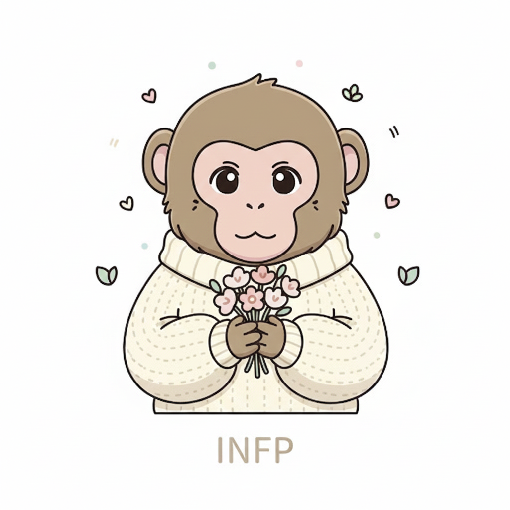 サル × INFP タイプ画像