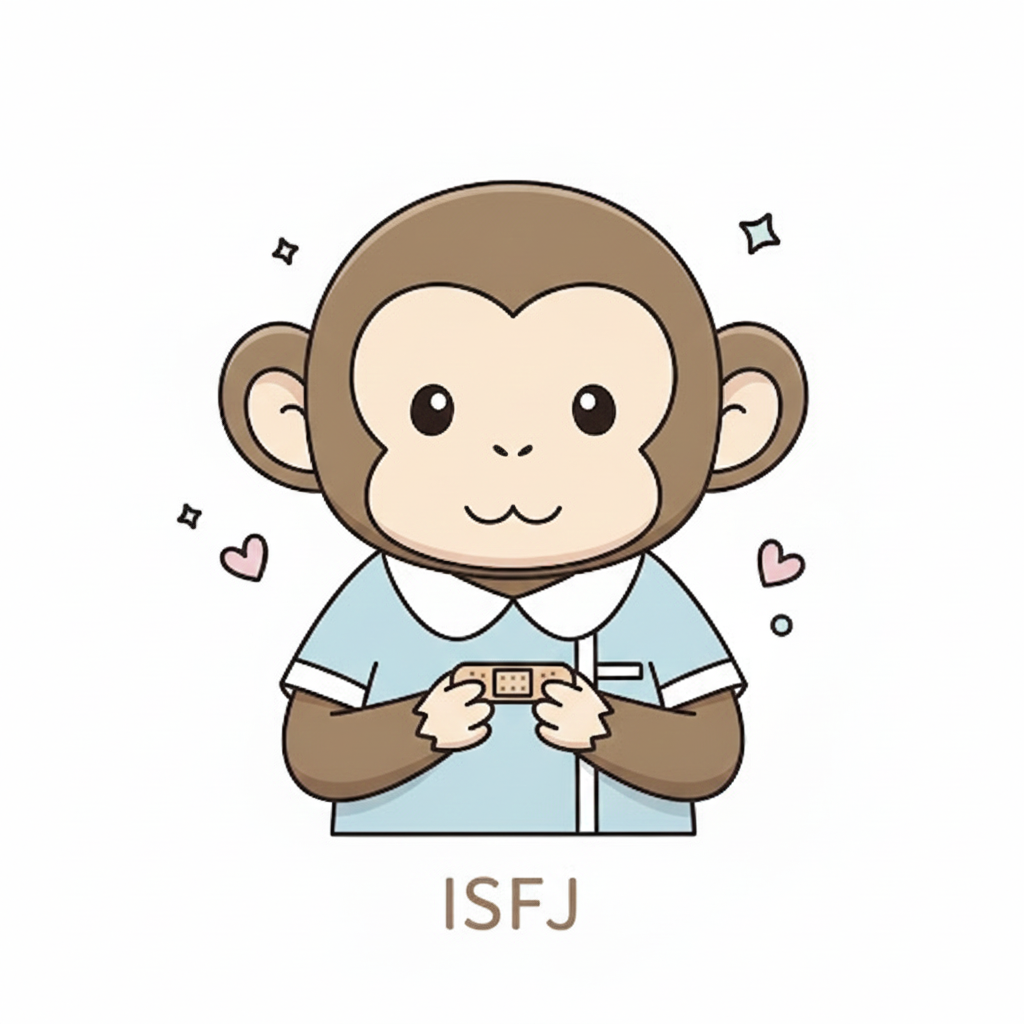 サル × ISFJ タイプ画像