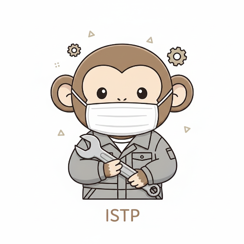 サル × ISTP タイプ画像