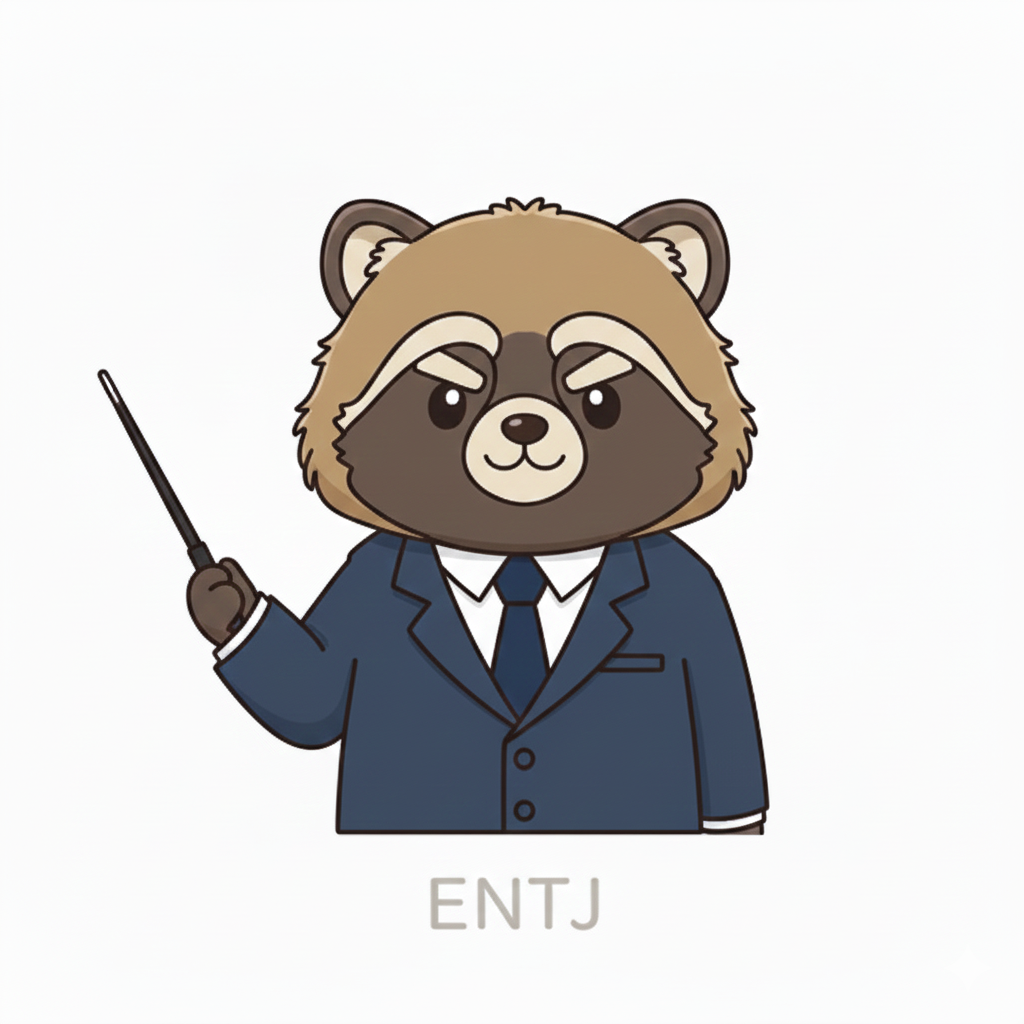 タヌキ × ENTJ タイプ画像