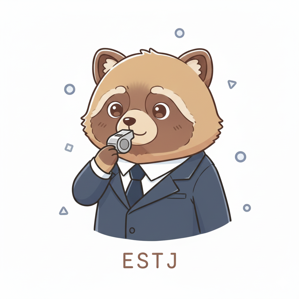 タヌキ × ESTJ タイプ画像