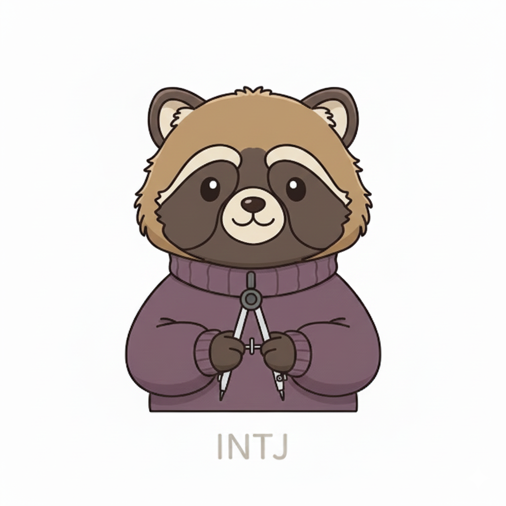 タヌキ × INTJ タイプ画像