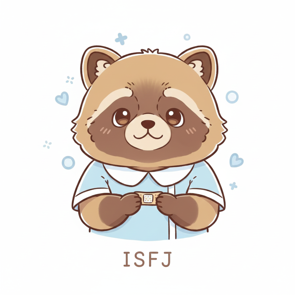 タヌキ × ISFJ タイプ画像