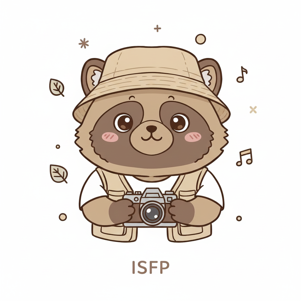 タヌキ × ISFP タイプ画像