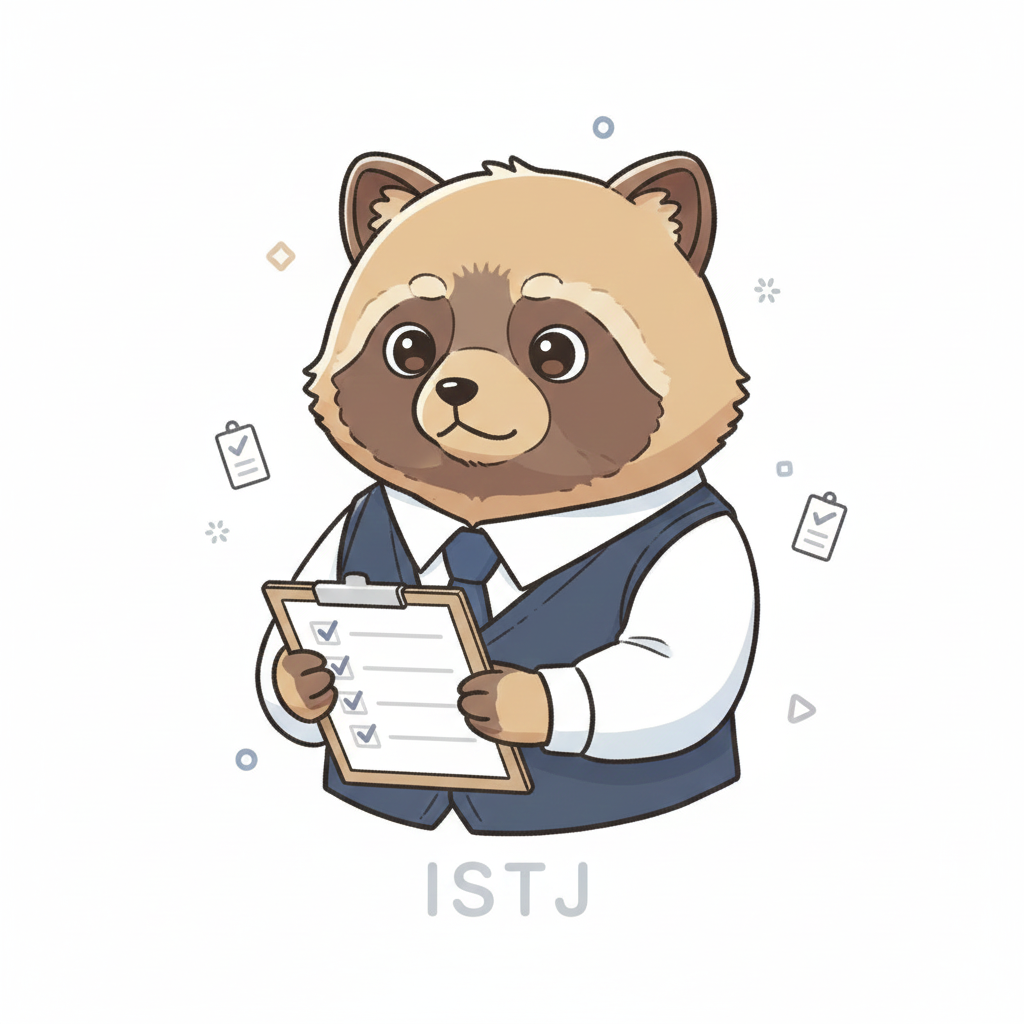 タヌキ × ISTJ タイプ画像