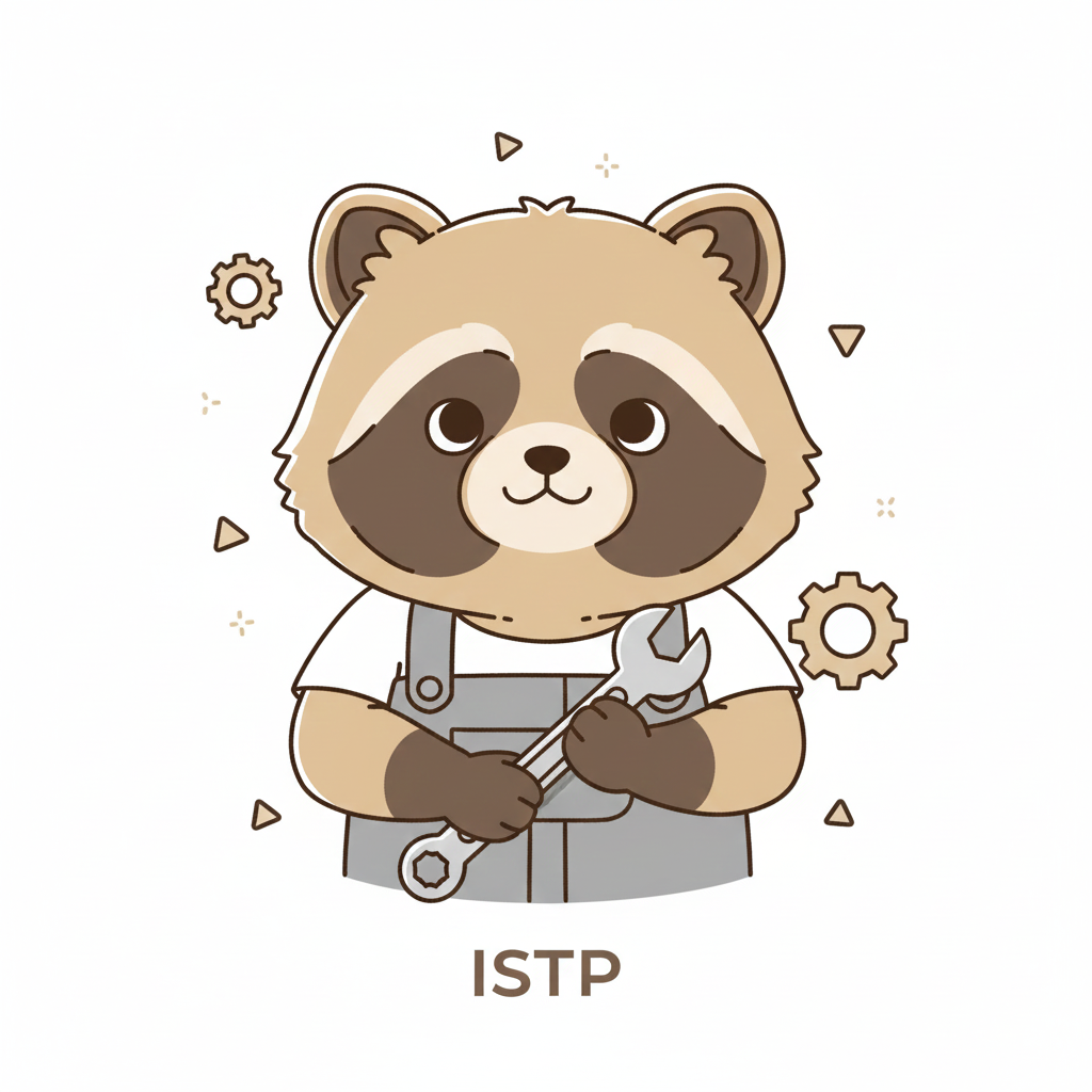 タヌキ × ISTP タイプ画像