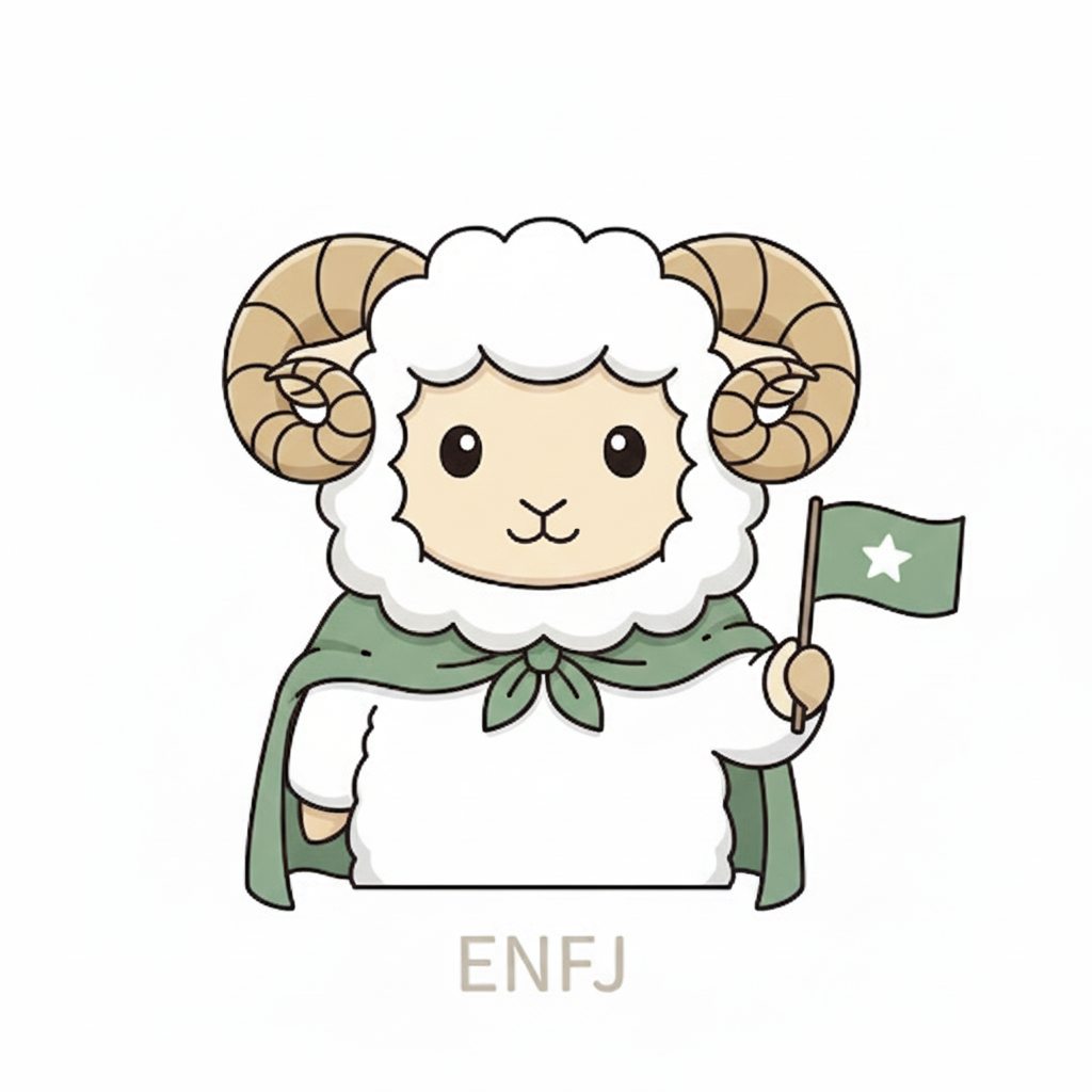 ヒツジ × ENFJ タイプ画像