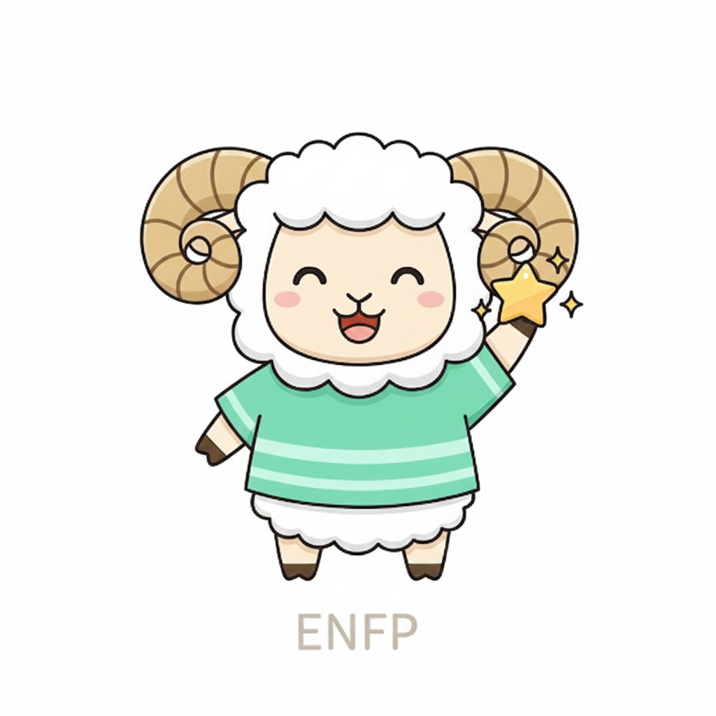 ヒツジ × ENFP タイプ画像