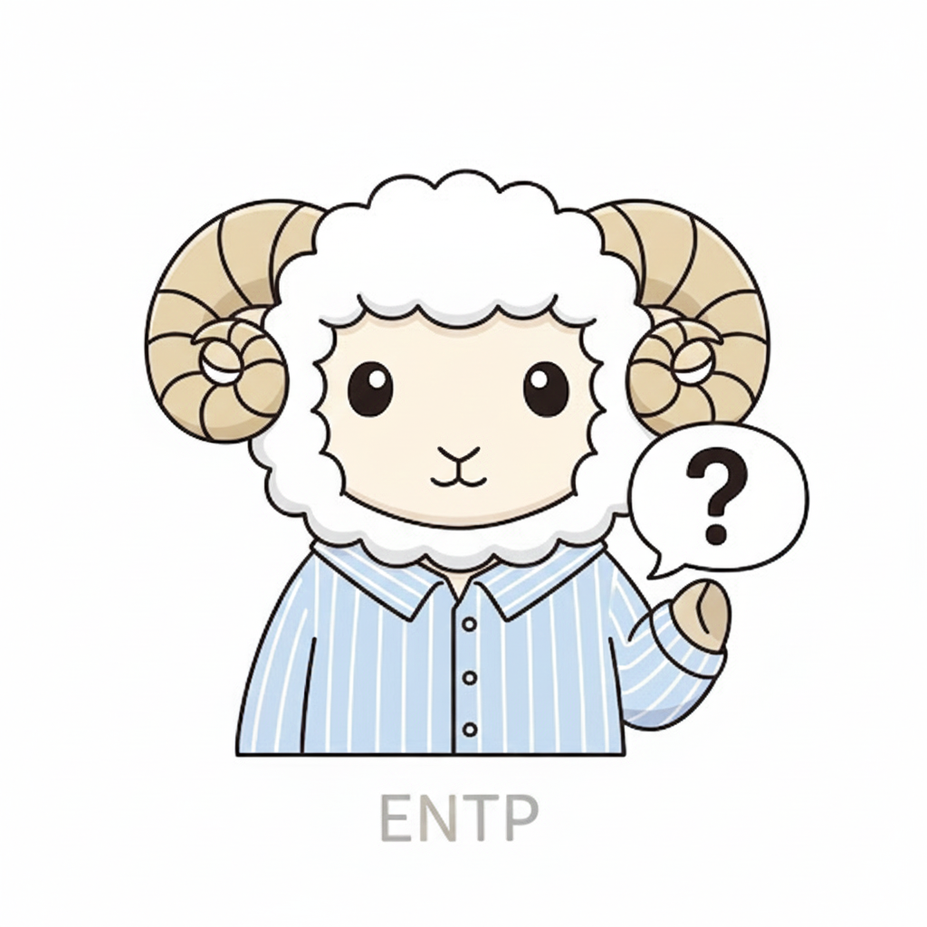 ヒツジ × ENTP タイプ画像