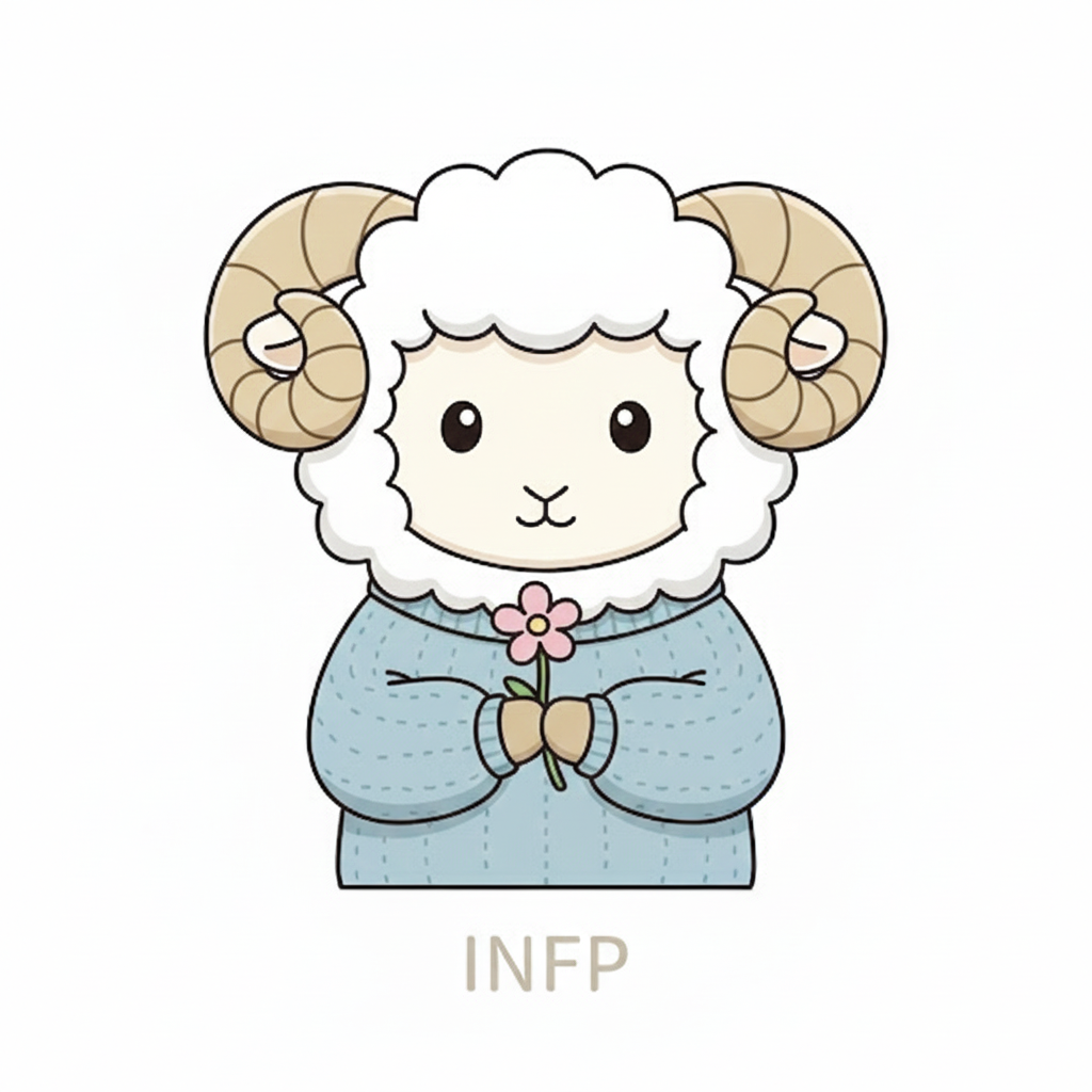 ヒツジ × INFP タイプ画像