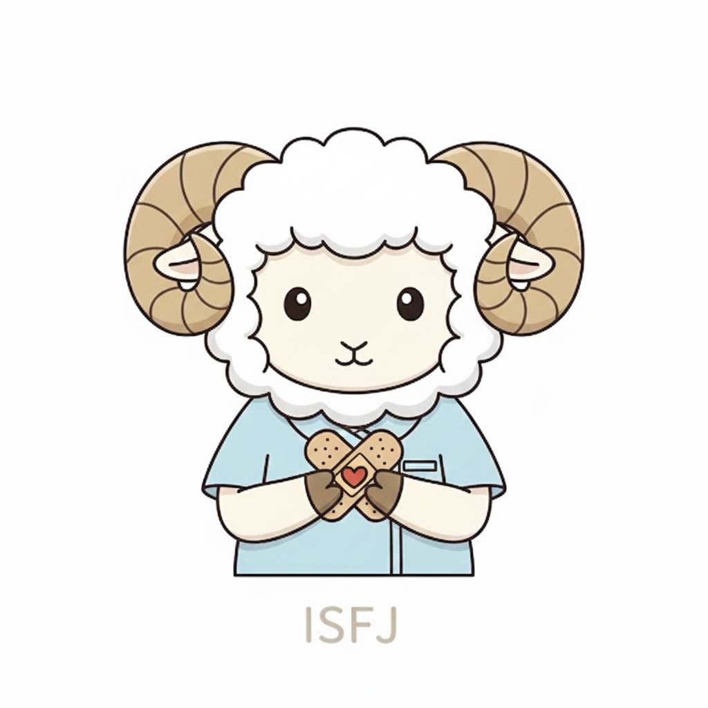 ヒツジ × ISFJ タイプ画像