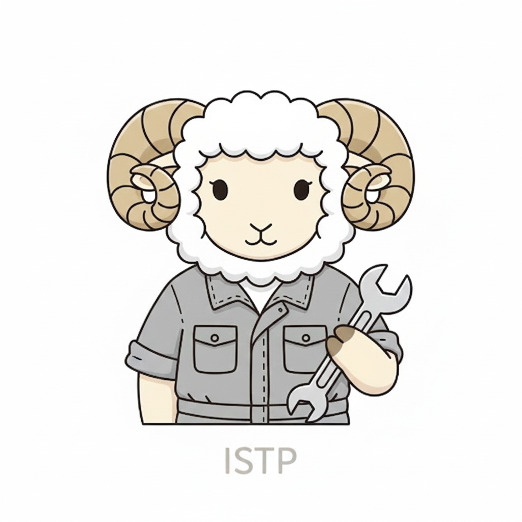 ヒツジ × ISTP タイプ画像