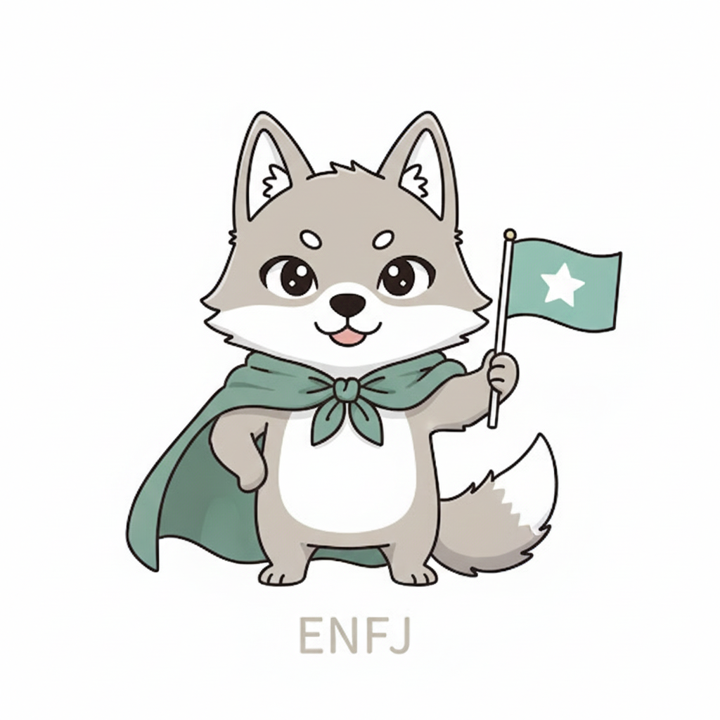 オオカミ × ENFJ タイプ画像