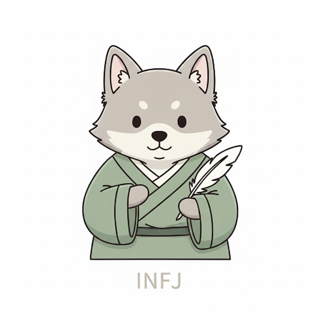 オオカミ × INFJ タイプ画像