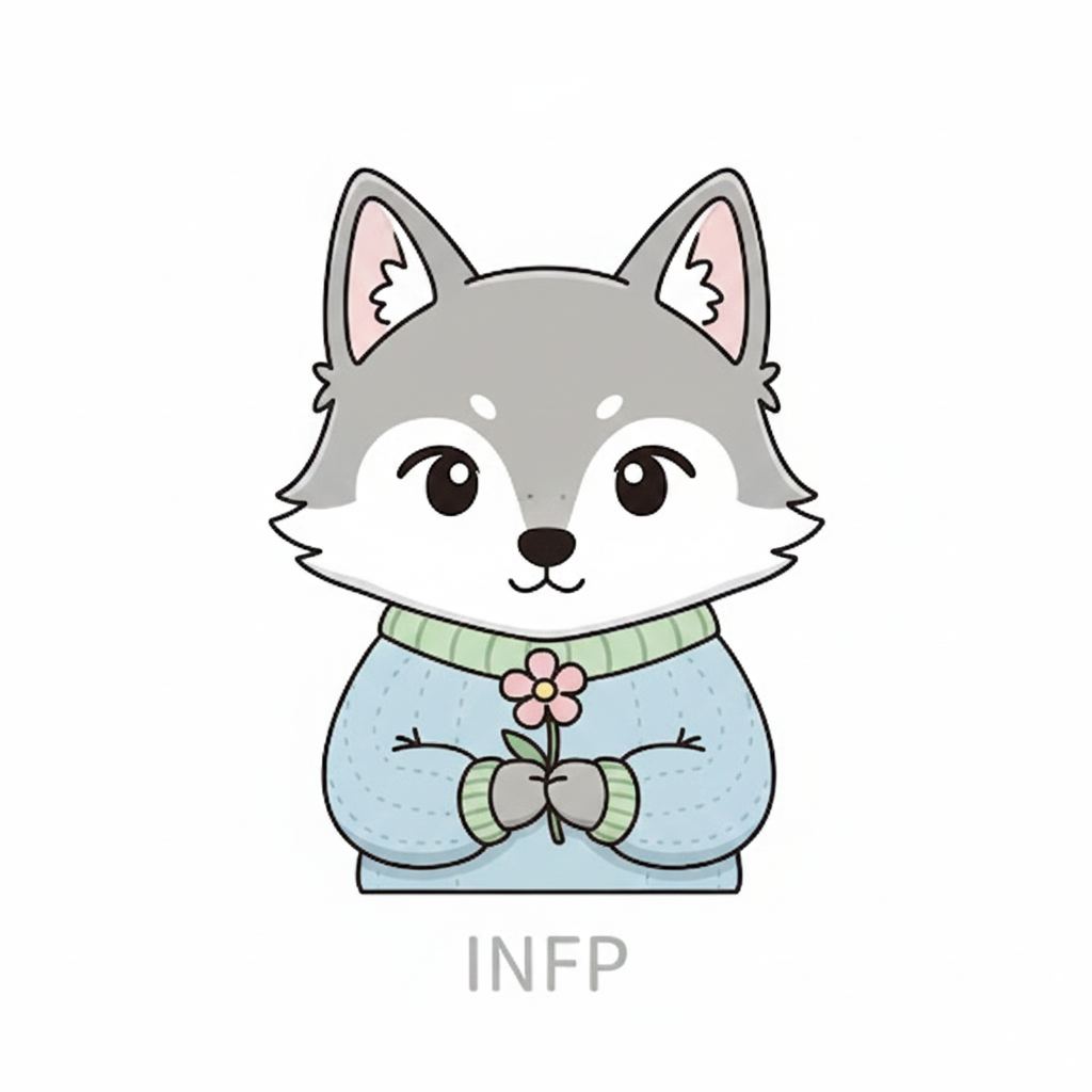 オオカミ × INFP タイプ画像